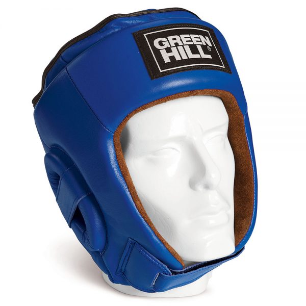 Шлем боксерский BEST для тренировок и соревнований, натуральная кожа, защита темени 1