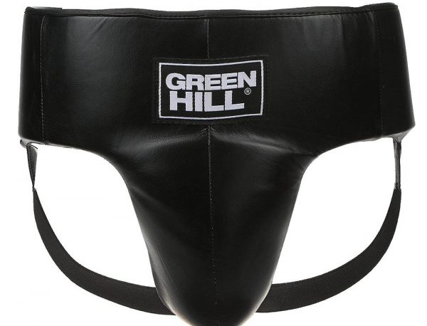 Протектор-бандаж для паха мужской Green Hill Pro Boxing, натуральная кожа