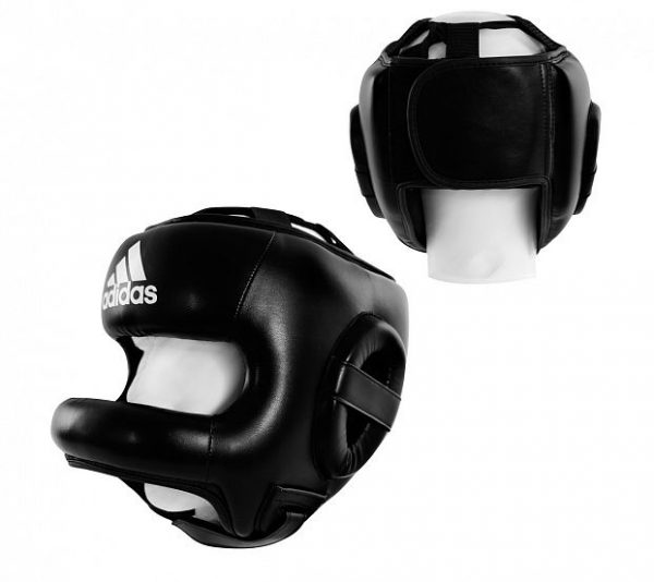 ADIBHGF01 Бамперный шлем для бокса Pro Full Protection Boxing Headgear Adidas черный